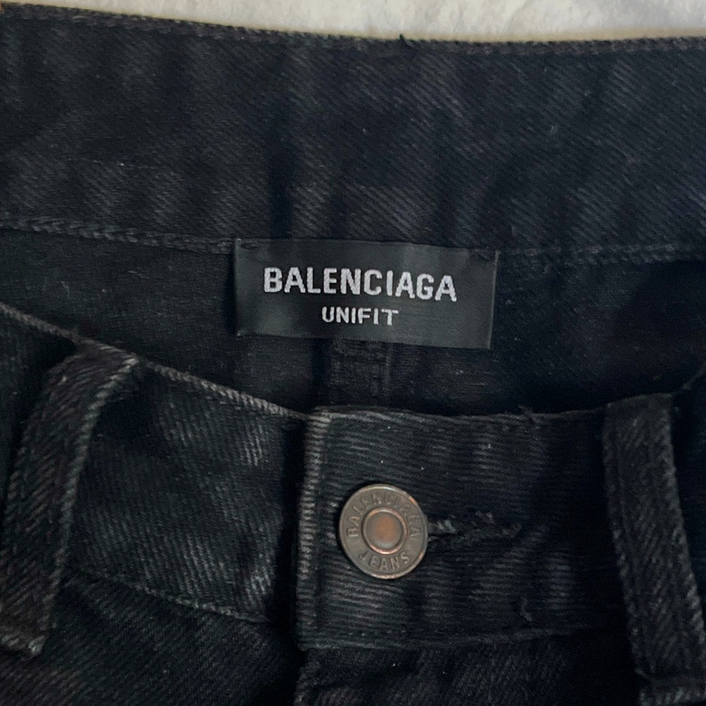 Balenciaga baggy distressed backwards jeans (samples?)